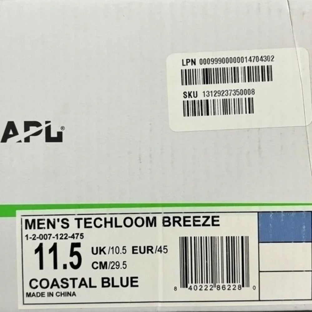 NIB - APL Size 11.5‎ Men's TechLoom Breeze – Coastal Blue